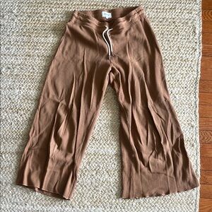Brown Wide-Leg Pants